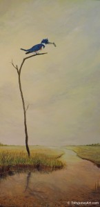 Kingfishers Vantage acrylic on canvas 24 x 48 x 1.5" (inches) price: $2000